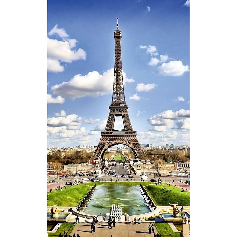 Foto van Dimex paris vlies fotobehang 150x250cm 2-banen