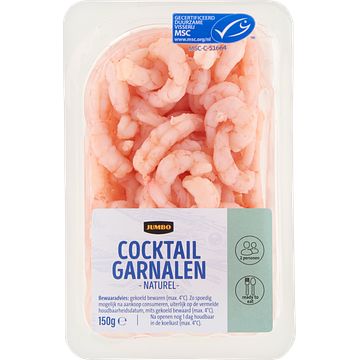 Foto van Jumbo cocktail garnalen naturel 150g