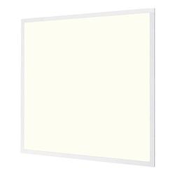 Foto van Led paneel - aigi clena - 60x60 natuurlijk wit 4000k - 40w inbouw vierkant - inclusief stekker - mat wit - flikkervrij