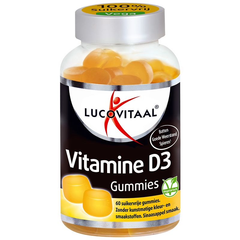 Foto van Lucovitaal vitamine d3 gummies