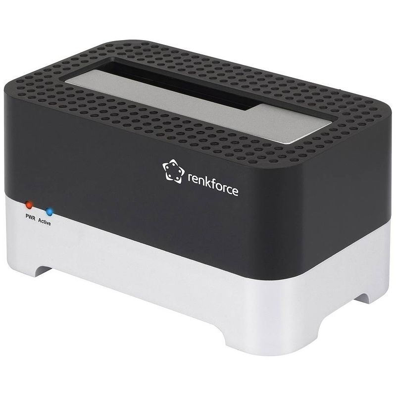 Foto van Renkforce rf-docking-01 usb 3.2 gen 1 (usb 3.0) sata harde schijf-dockingstation