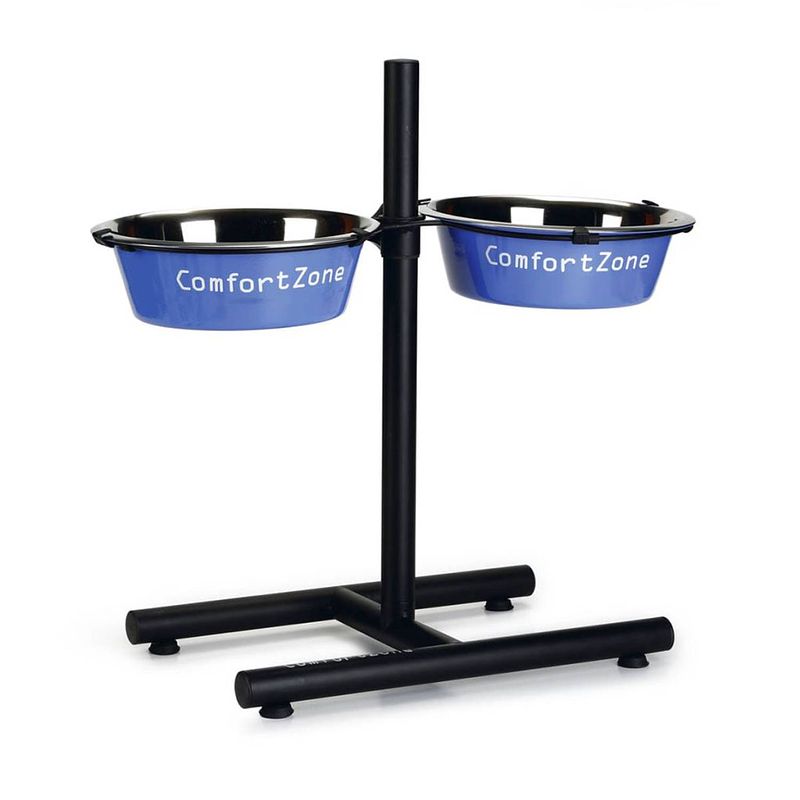 Foto van Beeztees h-standaard dubbele voederbak comfort zone 25 cm 653586