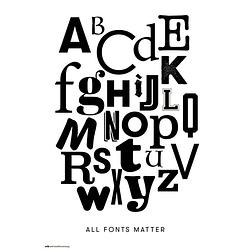 Foto van Grupo erik all fonts matter poster 61x91,5cm