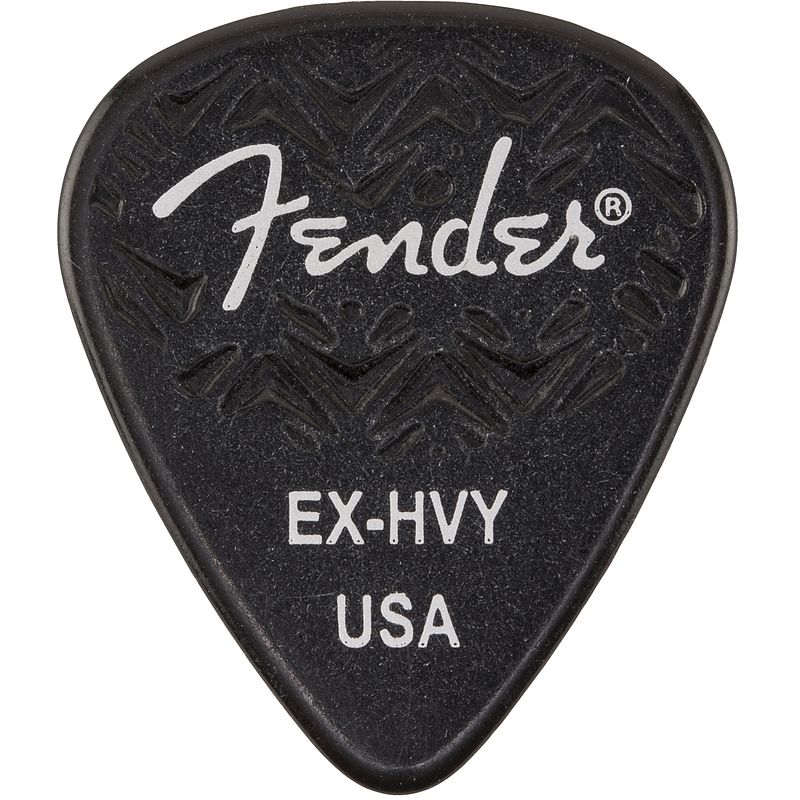 Foto van Fender wavelength 351 extra heavy black plectrumset (6 stuks)