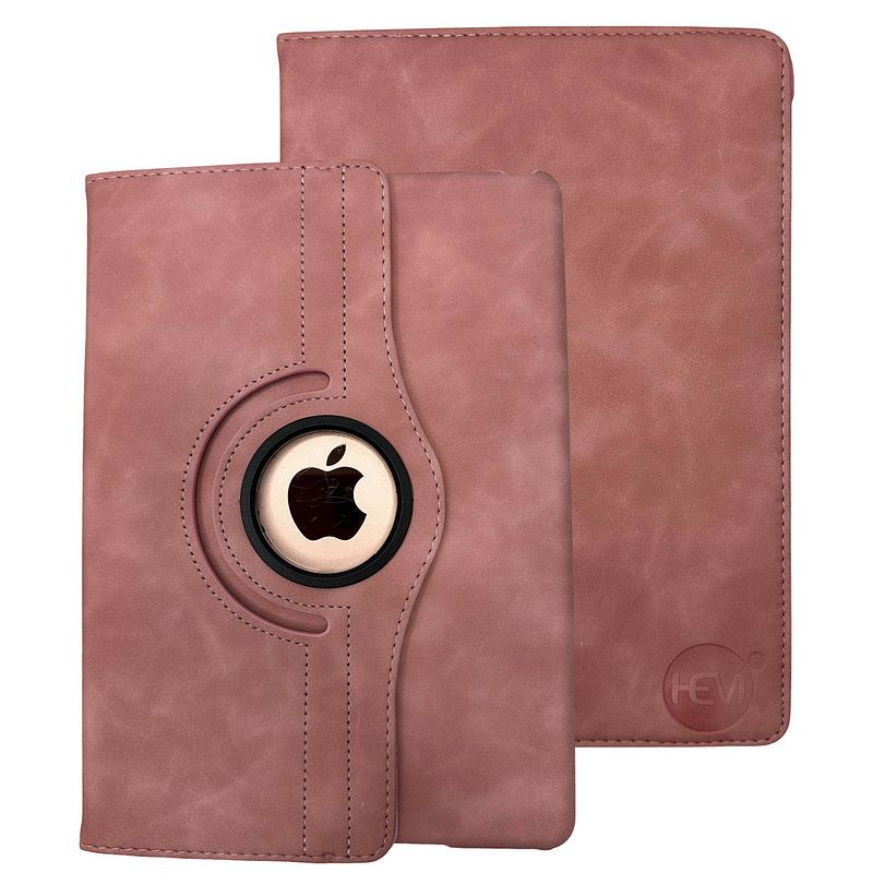 Foto van Hem silky rose ipad hoes geschikt voor ipad 10 (2022) - 10.9 inch draaibare autowake cover - met stylus pen