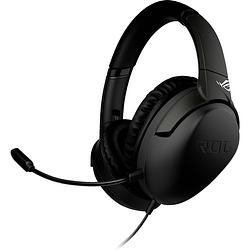Foto van Asus rog strix go over ear headset kabel gamen stereo zwart ruisonderdrukking (microfoon), noise cancelling volumeregeling, microfoon uitschakelbaar (mute),