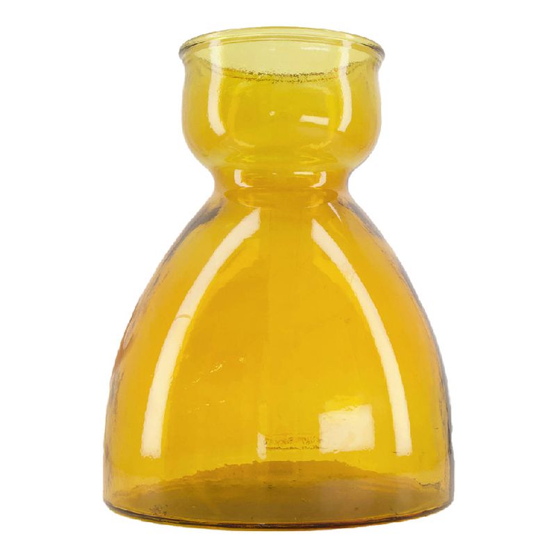 Foto van Vaas gerecycled glas-oranje-27x34cm
