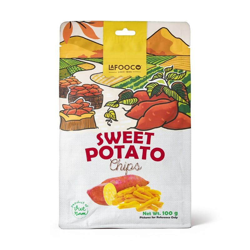 Foto van Zoete aardappel chips - 100 g