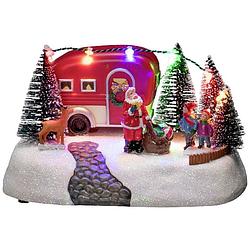 Foto van Konstsmide 4238-000 led-decor caravan met kerstman meerkleurig led bont