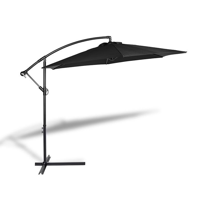 Foto van 909 outdoor zweefparasol katie kleur: zwart, hoes: exclusief hoes