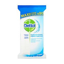 Foto van Dettol hygienische doekjes maxi hygiene pack 80 stuks bij jumbo