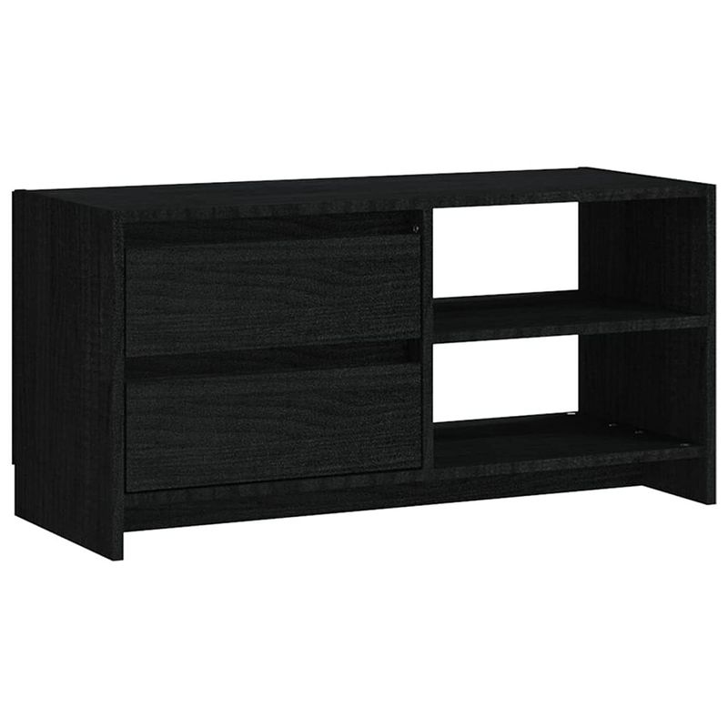 Foto van The living store tv-meubel - hout - 80 x 31 x 39 cm - zwart