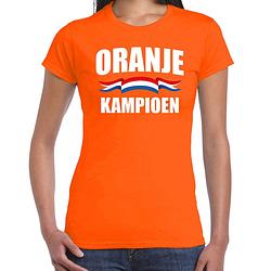 Foto van Oranje fan shirt / kleding holland oranje kampioen ek/ wk voor dames xs - feestshirts