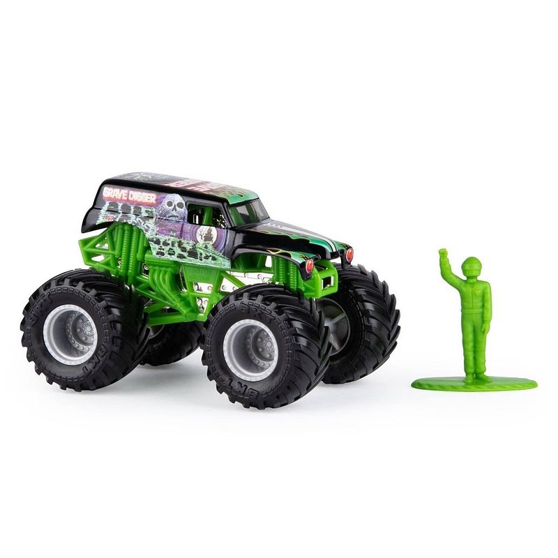 Foto van Spin master monstertruck monster jam grave digger 10 cm groen