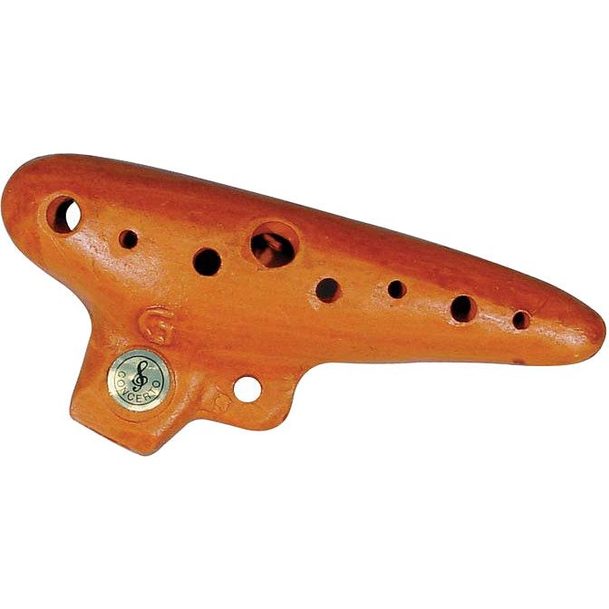 Foto van Schwarz oc-13-g ocarina met hoes