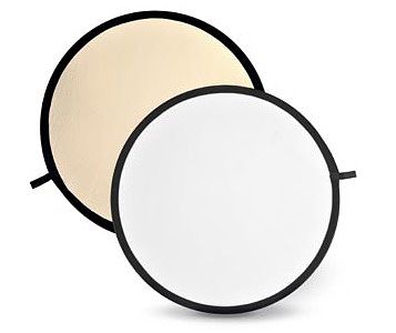 Foto van Godox reflectieschermen soft gold en white - 60cm