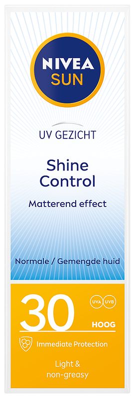 Foto van Nivea sun shine control gezichtszonnecrème spf30