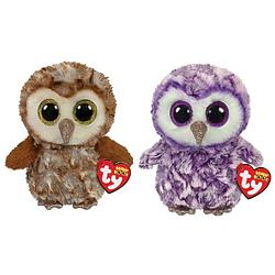 Foto van Ty - knuffel - beanie boo's - percy owl & moonlight owl