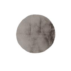 Foto van Kayoom - hoogpolig badkamer tapijt - wasbaar - lichtgrijs - rond - 100cm - antislip - douchemat - badmat - wc mat