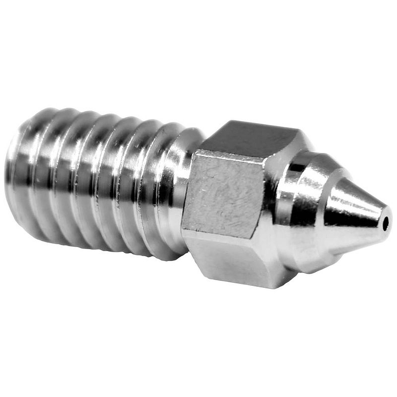 Foto van Microswiss-mondstuk 0,6 mm voor creality ender7 brass plated wear resistant nozzle m2609-06