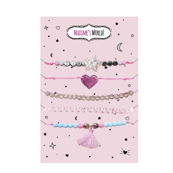 Foto van Armbandjes set 5 stuks ster of hart