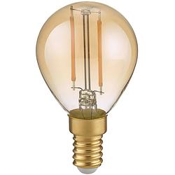 Foto van Led lamp - filament - trion tropin - e14 fitting - 4w - warm wit-2700k - dimbaar - amber - glas