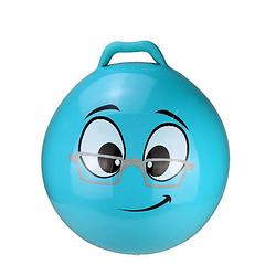 Foto van Skippybal smiley voor kinderen blauw 55 cm - skippyballen