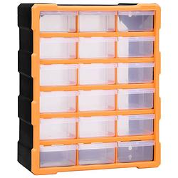 Foto van Vidaxl organiser met 18 medium lades 38x16x47 cm