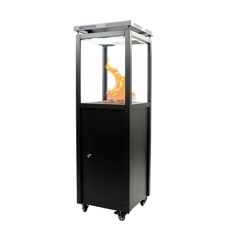 Foto van Maxxgarden cordoba lounge terrasverwarmer - buitenhaard gas - staand 7,5kw - incl hoes