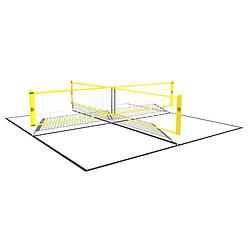 Foto van Umbro - voetvolley net - 400 x 45 cm - 2 tot 4 spelers - gekruist net - incl. begrenzingstouw - voetbal training