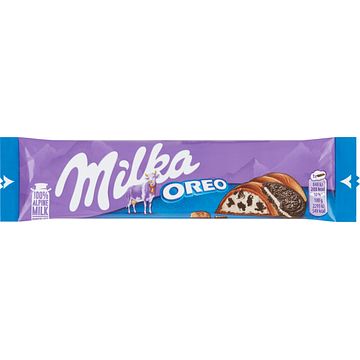 Foto van Milka & oreo chocolade reepje 37g bij jumbo