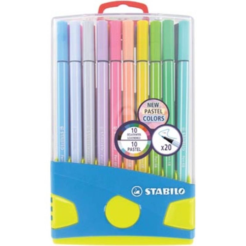 Foto van Stabilo fineliner point 88 colorparade, blauwe doos