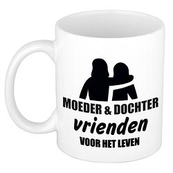 Foto van Moeder en dochter cadeau koffiemok / theebeker wit 330 ml - cadeau mokken / moederdag - feest mokken