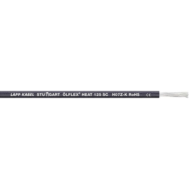 Foto van Lapp 1237001 draad ölflex® heat 125 sc 1 x 4 mm² zwart 100 m