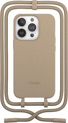 Foto van Change case apple iphone 14 pro max back cover met koord bruin