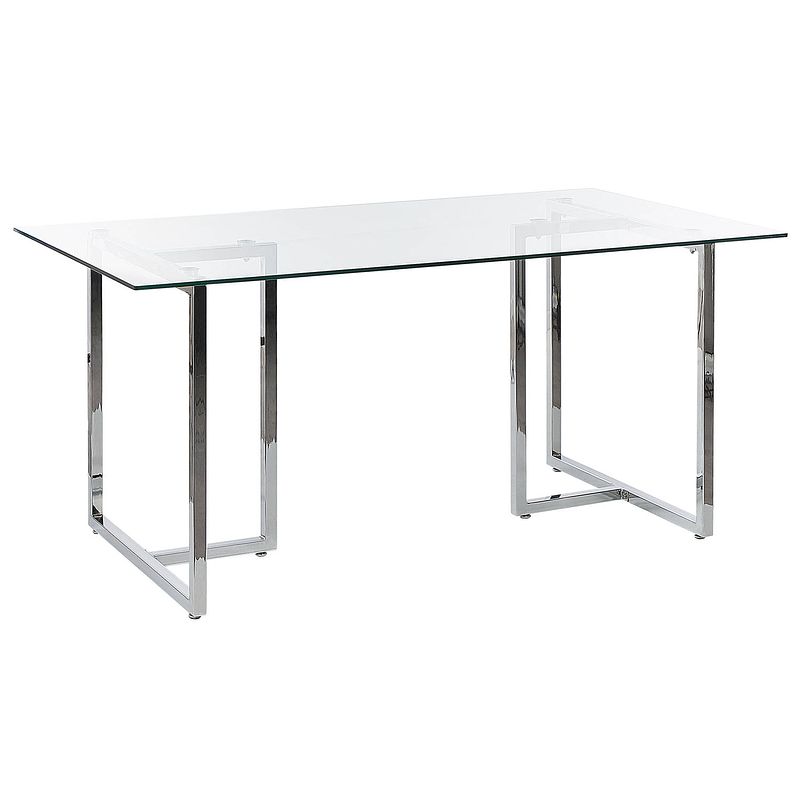 Foto van Beliani envia - eettafel-zilver-veiligheidsglas