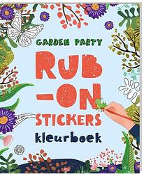 Foto van Rub-on-stickers kleurboeken - garden party - interstat - paperback (9789464320763)