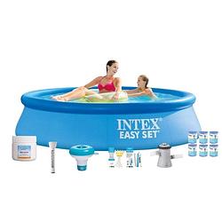 Foto van Intex zwembad easy set - zwembad bundel - 244x61 cm