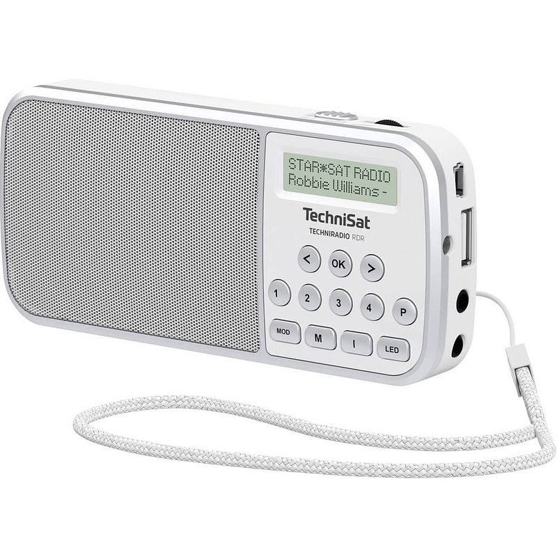 Foto van Technisat techniradio rdr zakradio dab+, vhf (fm) aux, usb zaklamp wit