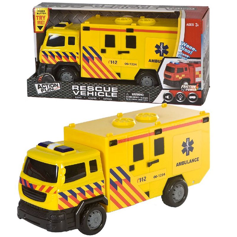 Foto van Ation fun ambulance met licht en geluid