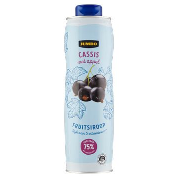 Foto van Jumbo fruitsiroop cassis met appel 750ml