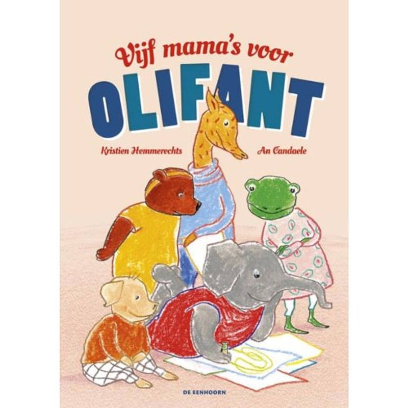 Foto van Vijf mama's voor olifant