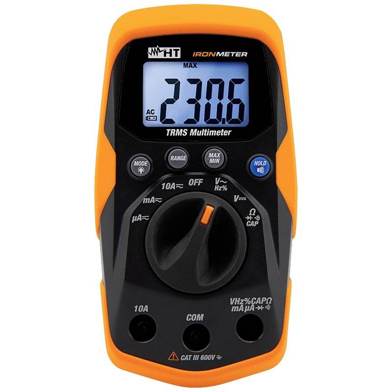 Foto van Ht instruments ironmeter multimeter digitaal cat iii 600 v weergave (counts): 4000