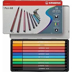 Foto van Stabilo viltstift pen 68 10 stiften