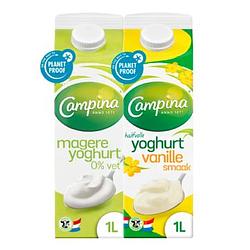 Foto van Campina magere yoghurt & halfvolle vanille yoghurt bij jumbo