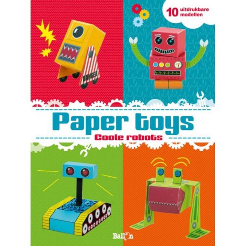 Foto van Coole robots - paper toys