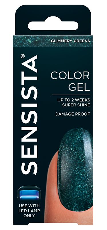 Foto van Sensista color gel glimmery greens