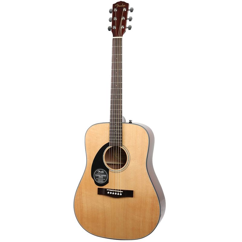 Foto van Fender classic design cd-60s lh natural linkshandig