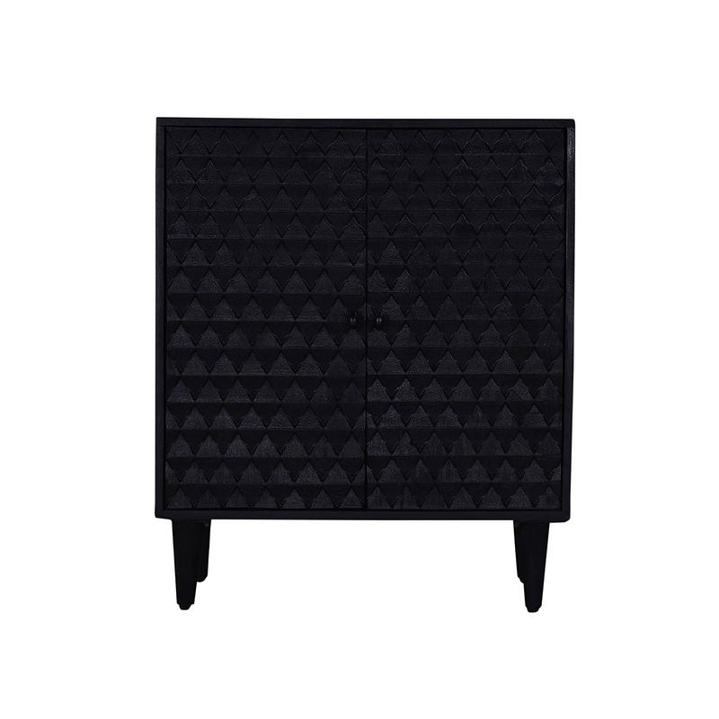 Foto van Giga meubel dressoir zwart - mangohout - 73x38x85cm - dressoir louis