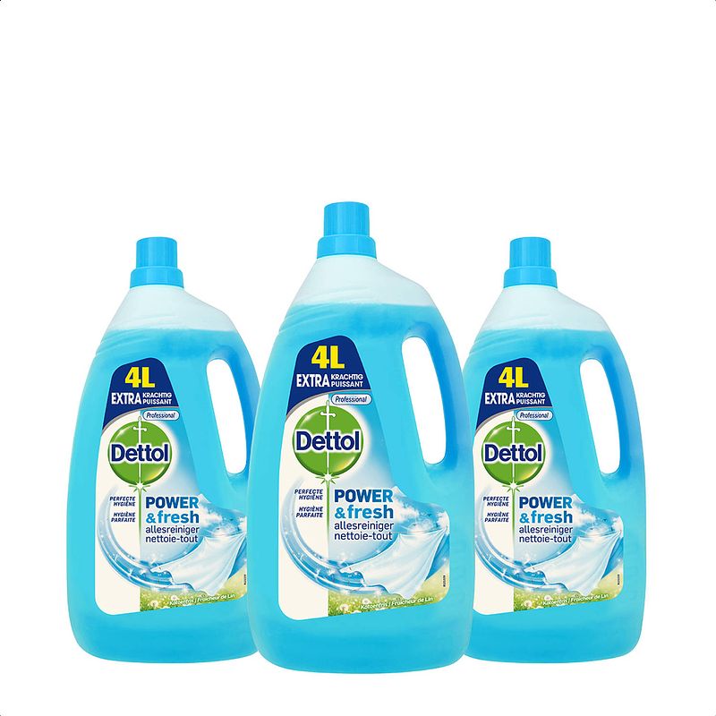 Foto van Dettol allesreiniger katoenfris - 4l x3